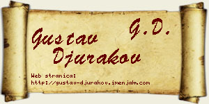 Gustav Đurakov vizit kartica
